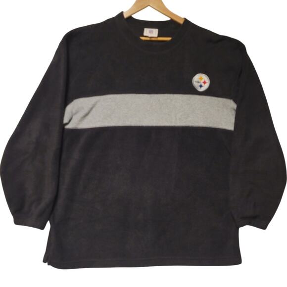 Vintage NFL Pittsburgh Steelers Fleece Pullover Sweatshirt  Football Men's XL - Picture 1 of 7